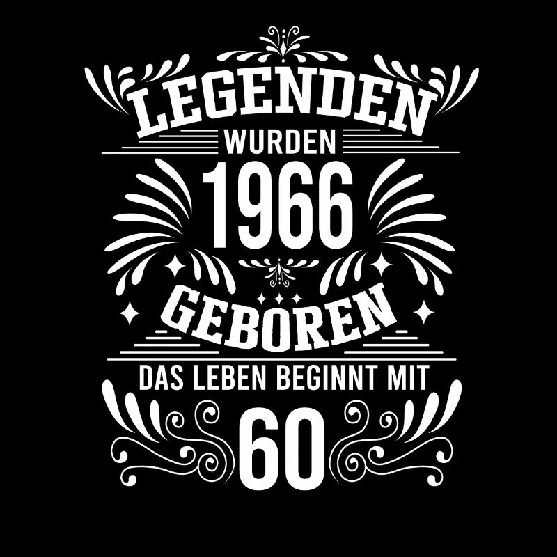 60. Geburtstag Legenden 1966 Vintage Retro Geburts