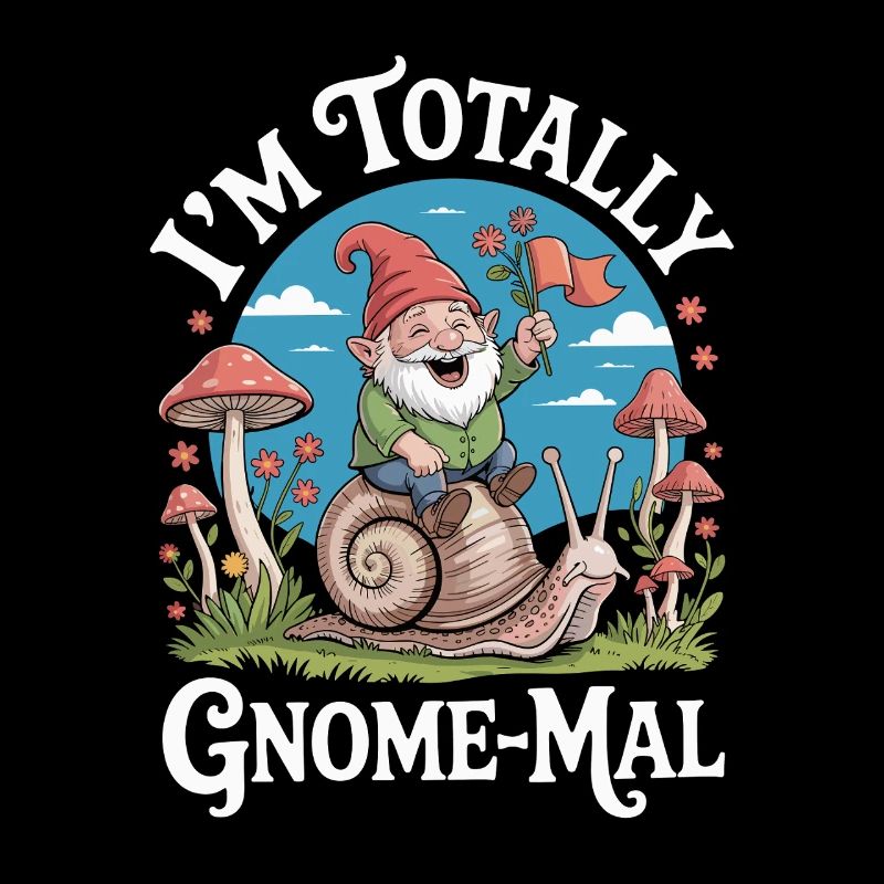  Ich Bin Total Gnome-Mal: Witziger Gartenzwerg mit