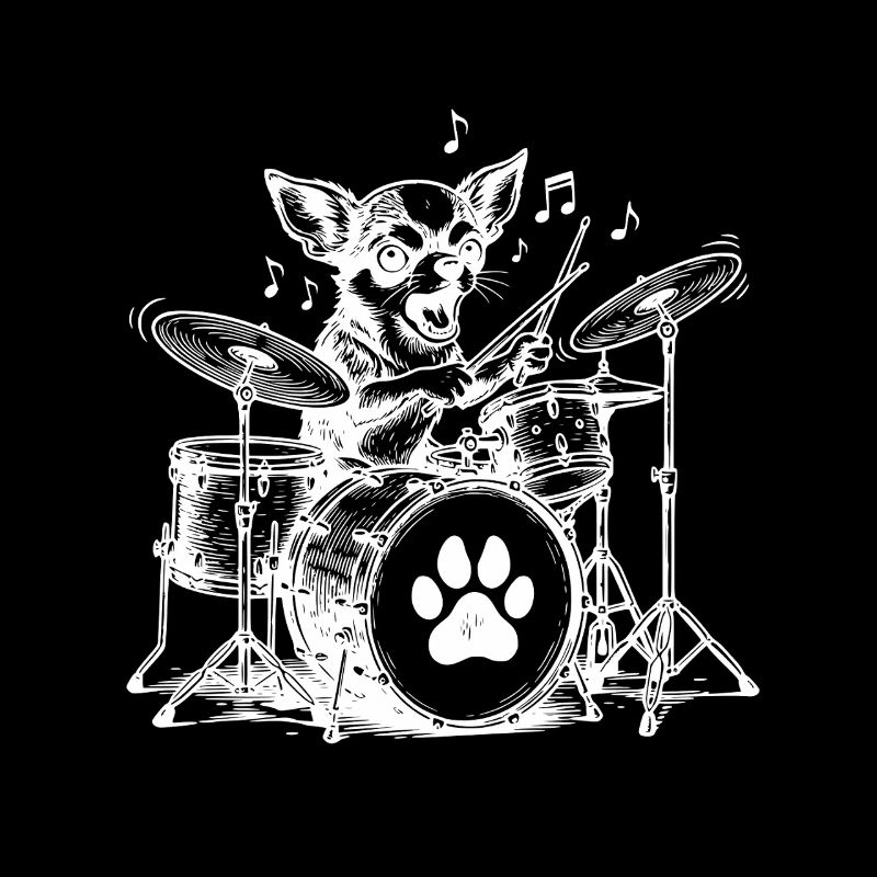 Musical Chihuahua Drummer
