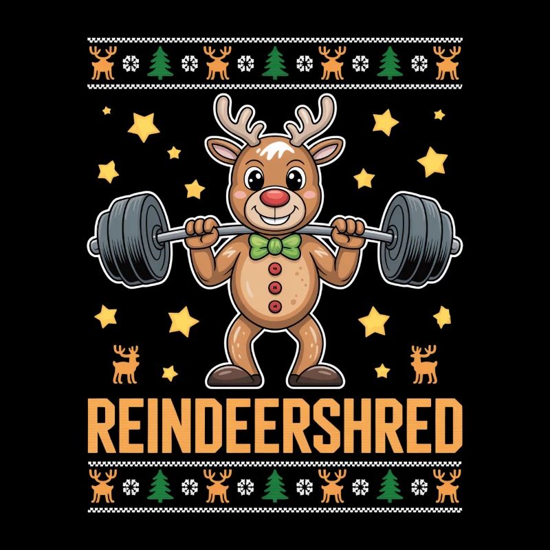 Reindeershred Reindeer Christmas Ugly Christmas