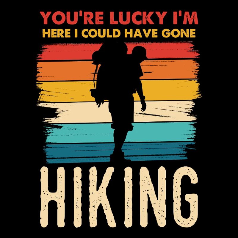 Rainbow Hiking Silhouette