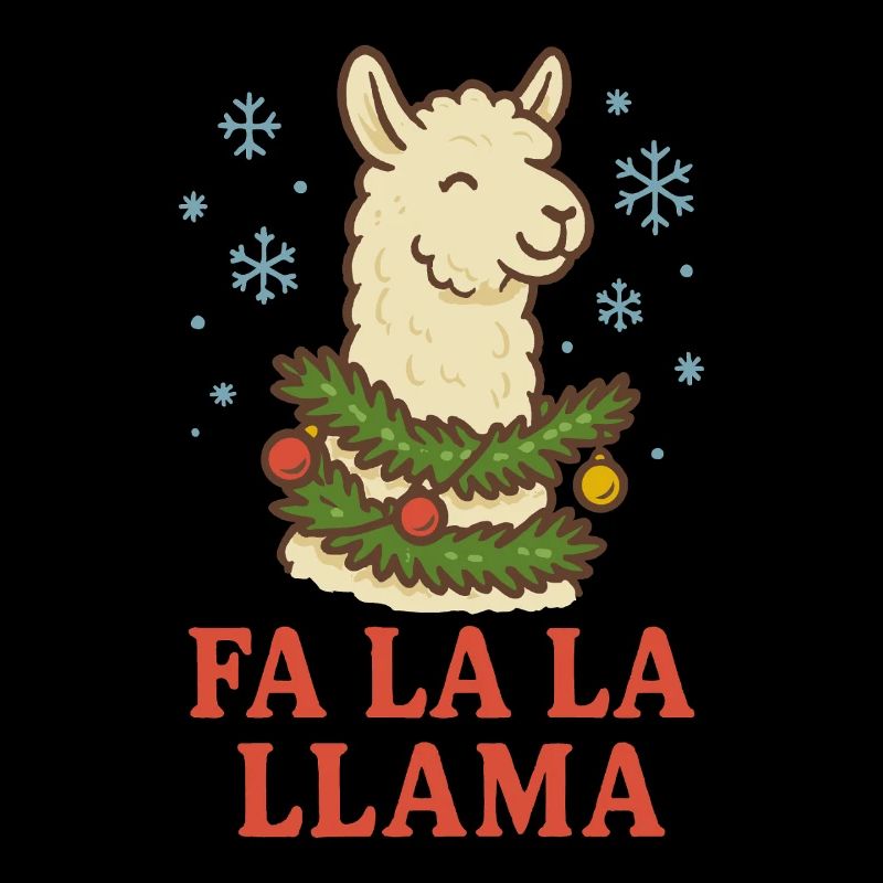 Drôle de design de Noël Fa La La Llama