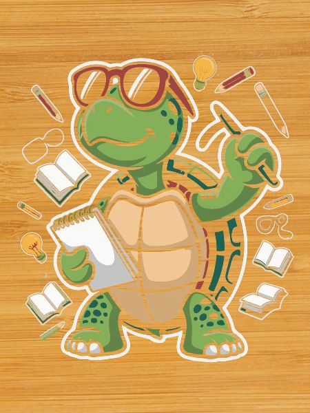 Learning turtle with pen