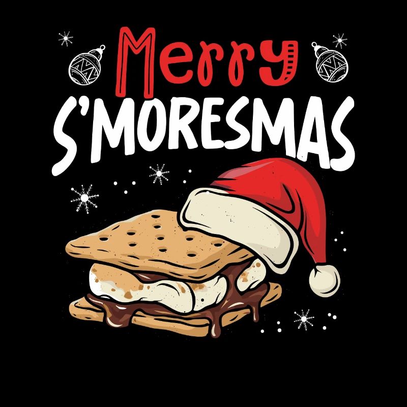 Joyeux feu de camp de vacances drôle de Noël