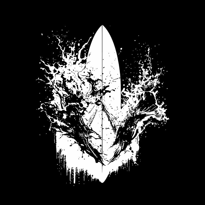 Surf dynamique Illustration Surf Surf