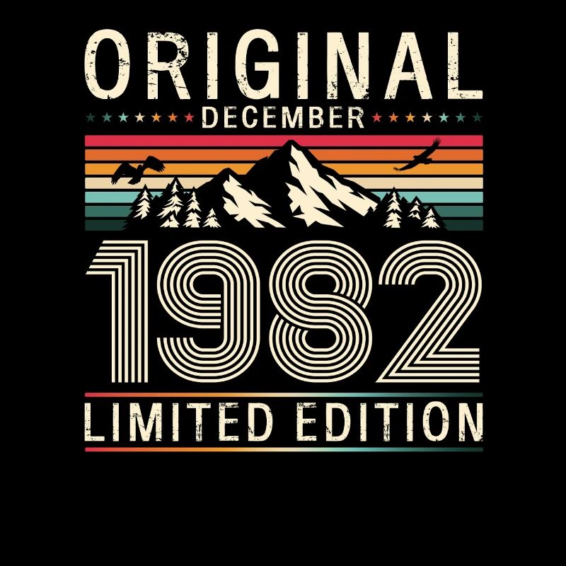44e anniversaire Original Décembre Né en 1982