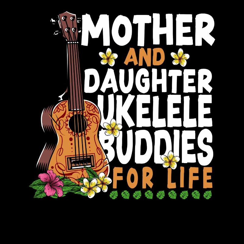 Maman de ukulélé hawaïen Ukulélé fille