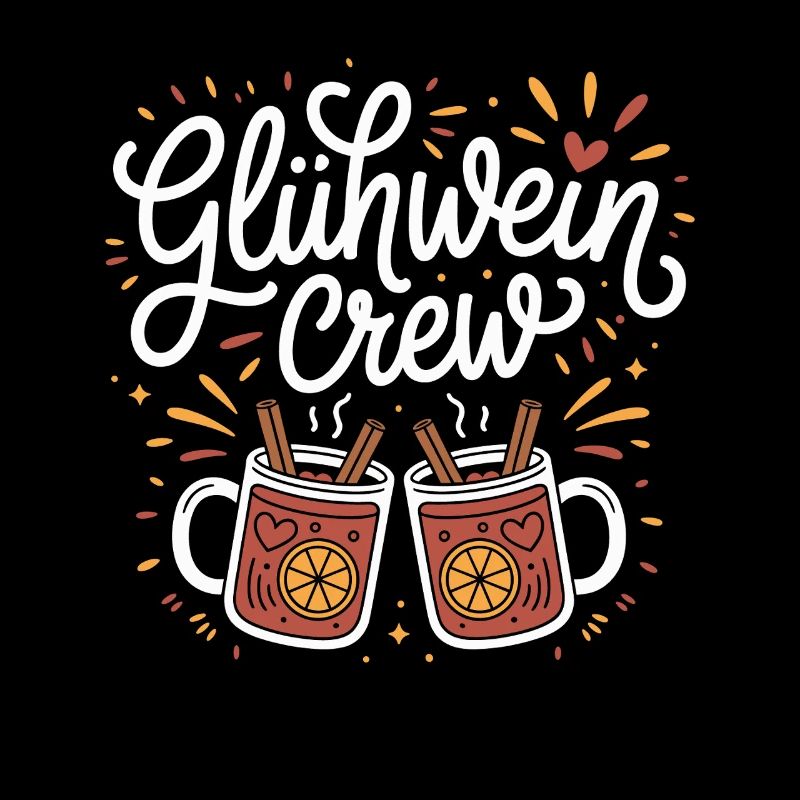 Équipe du vin chaud Marché de Noël joyeux