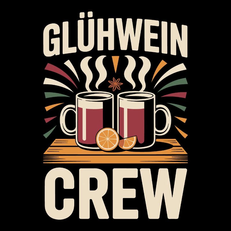 Équipe du vin chaud Marché de Noël joyeux