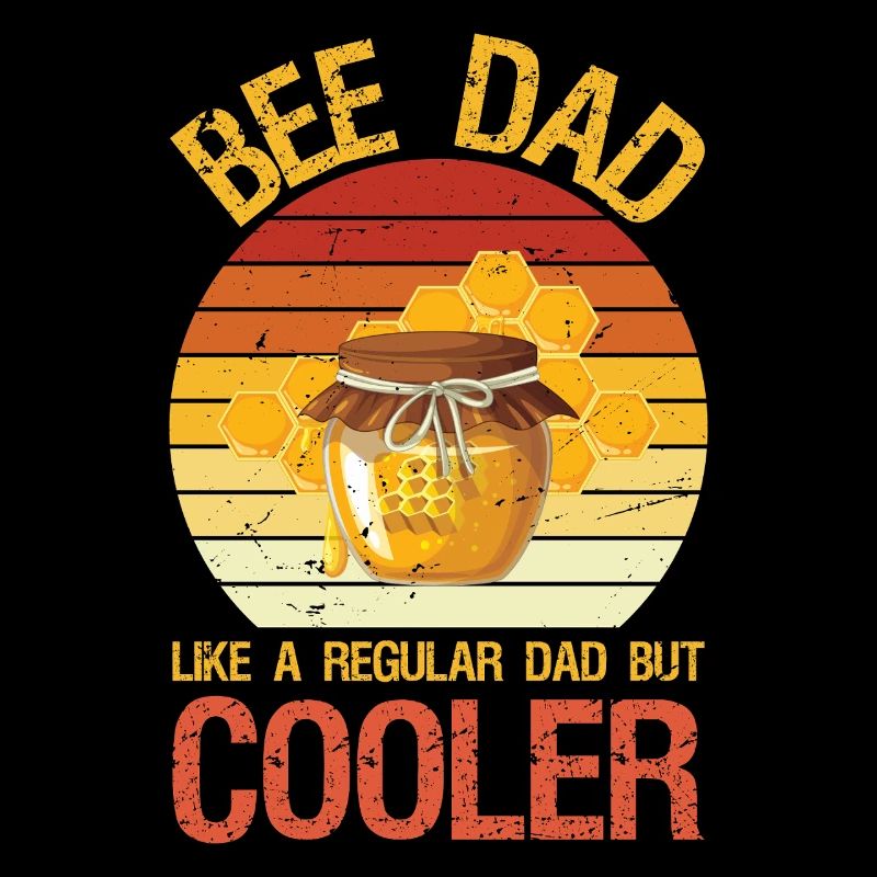 Bee Dad Honey Beekeeper Funny Beekeeping