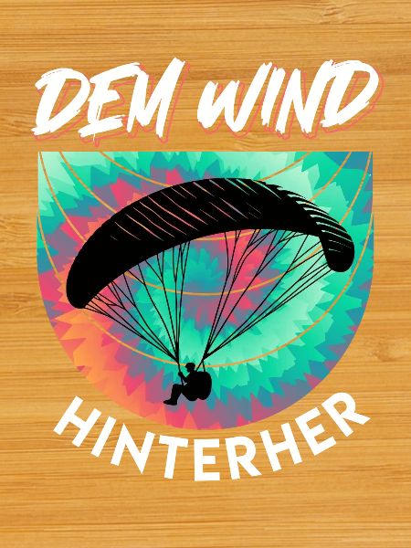 Paraglider FOLLOWING THE WIND Funny