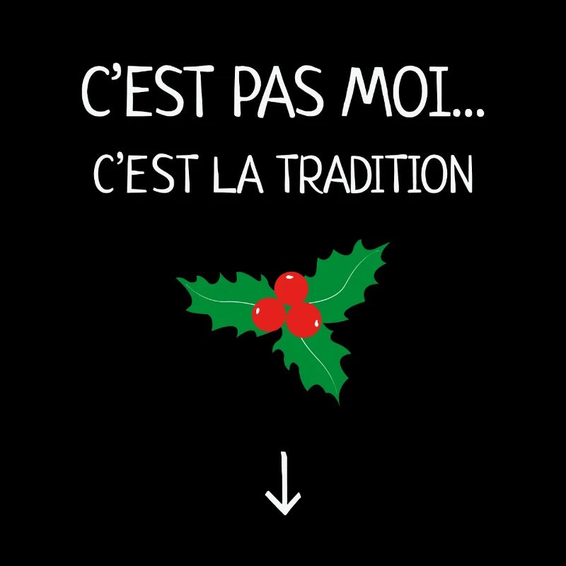 C’est Pas Moi C’est La Tradition Humour Noël Gui
