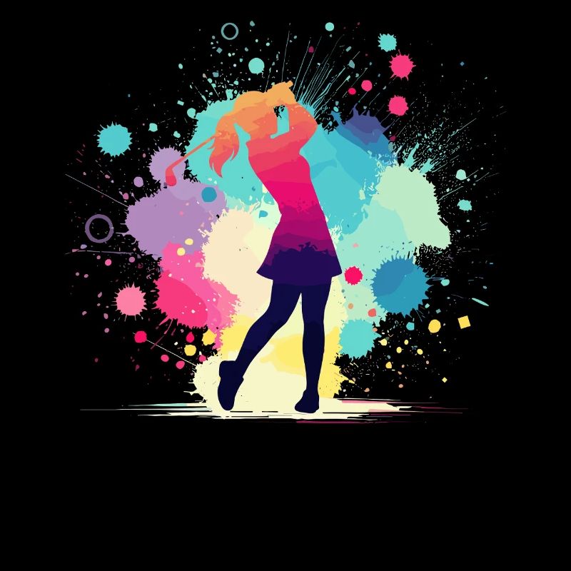 Golf, Golfer, Golfer Woman, Golf Graphic