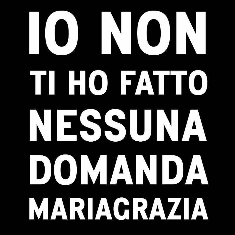 Mariagrazia (Schwarze Version)