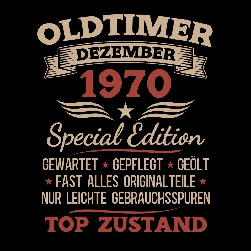 55. Geburtstag Geschenk Oldtimer Dezember 1970