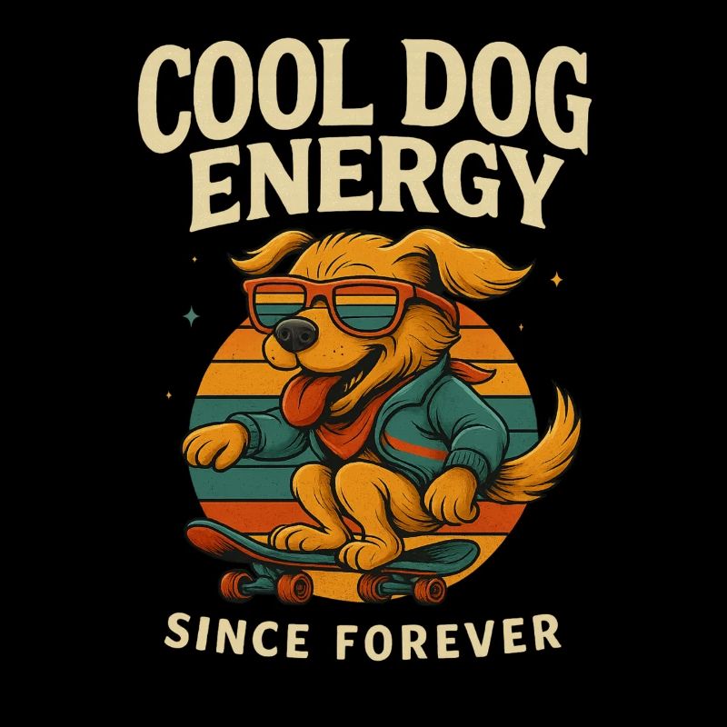 Retro Hundeskate Energie