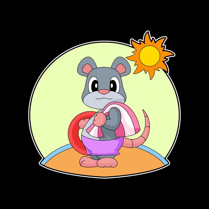 Été de nage dans la nage de souris