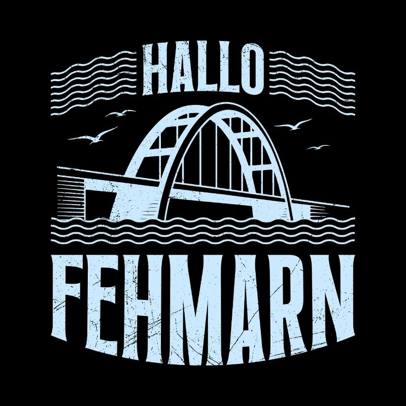 Fehmarn Souvenier HELLO FEHMARN Baltic Sea Funny