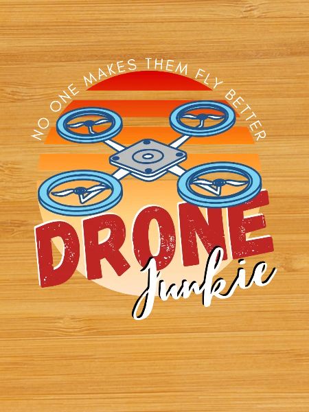 Drone Junkie Design with Sunset