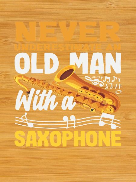 Old Man Grandfather Saxophone Saxophonist
