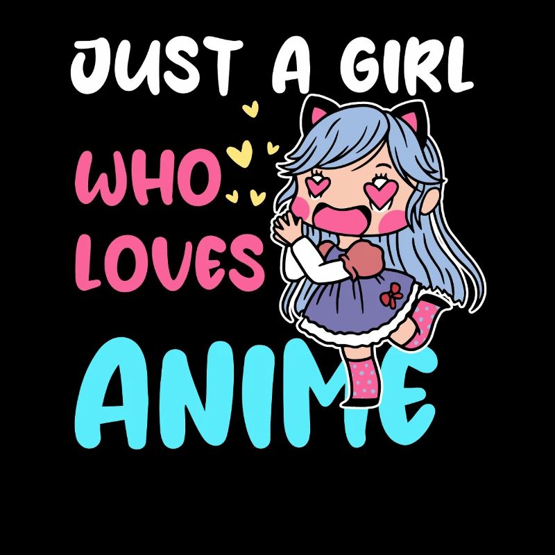 Mädchen liebt Anime Chibi