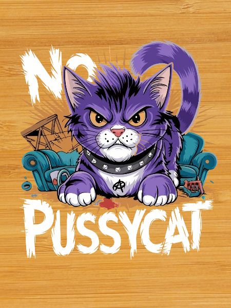 No Pussycat Rebellious Fighting Cat