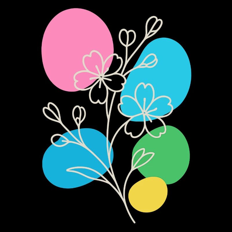 Minimalist Floral Graphic, Boho Summer