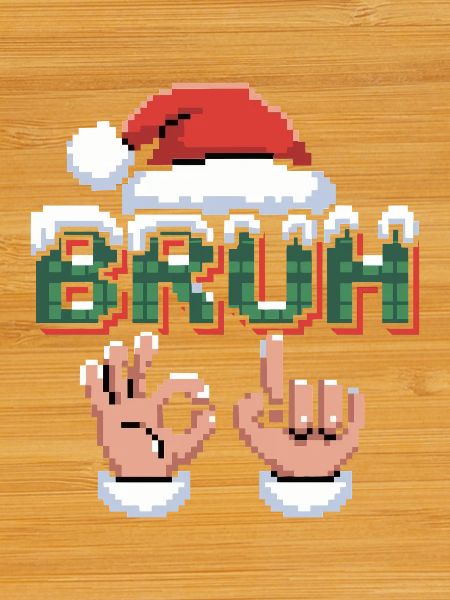 Santa 67 Bruh Christmas Meme