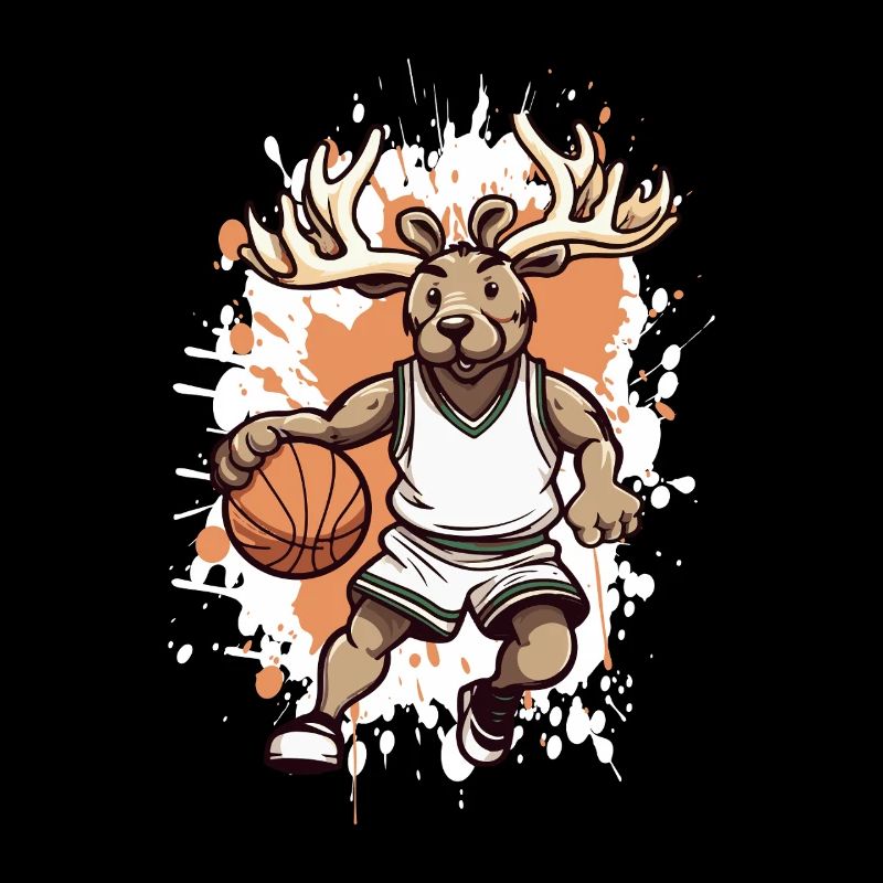 Basketball Deer Comic