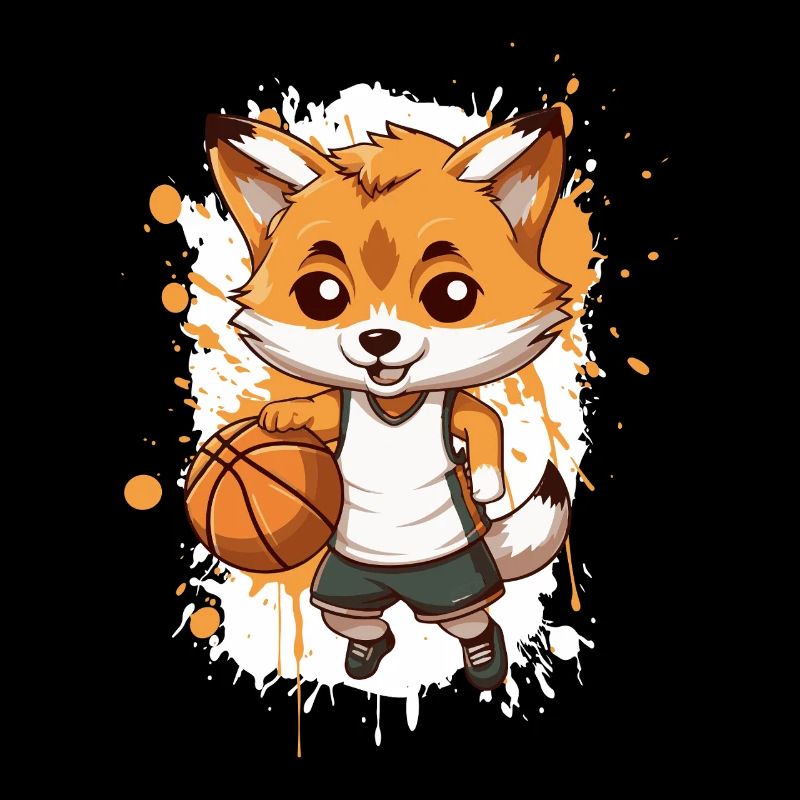 Basketball Fox Comic