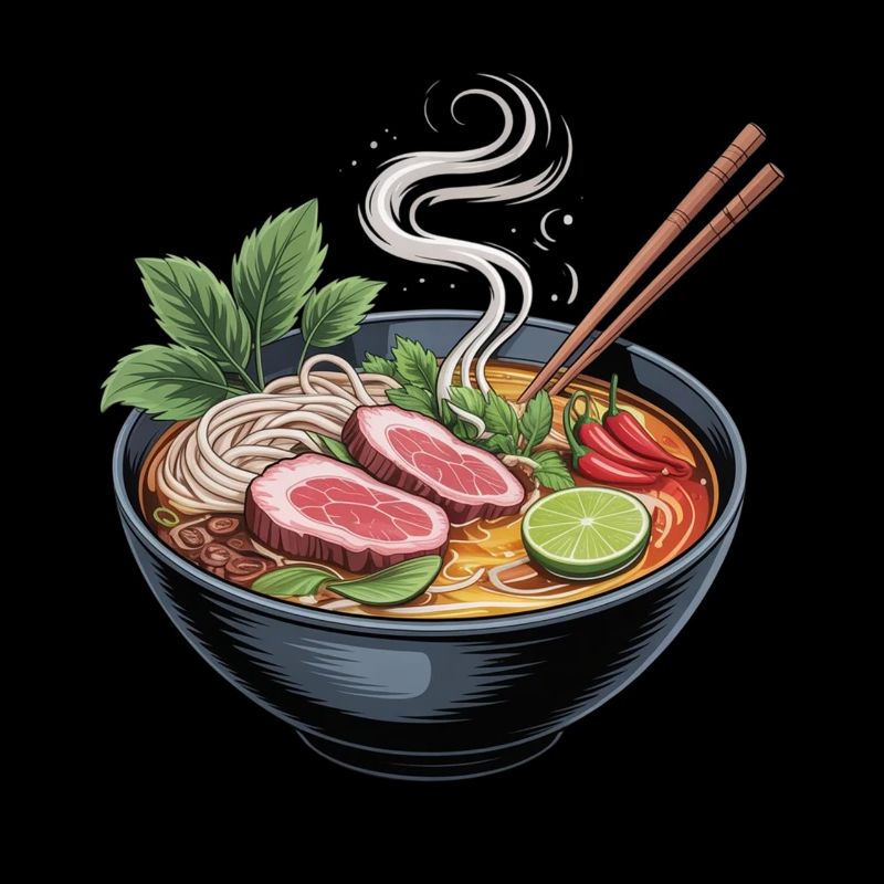 Ramen bowl with lamb and lime