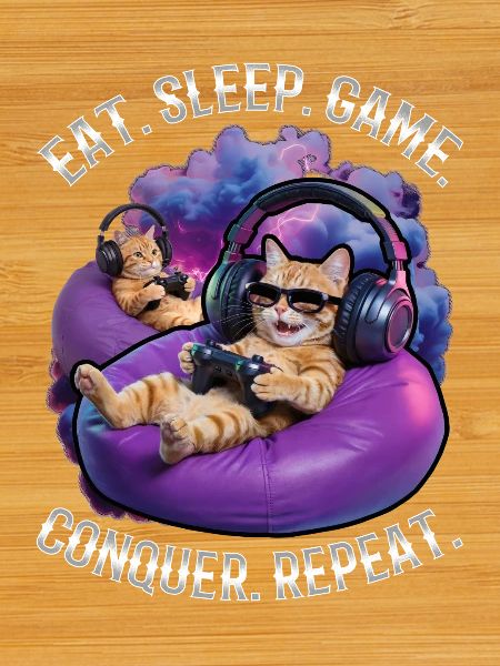 Chat gamer drôle
