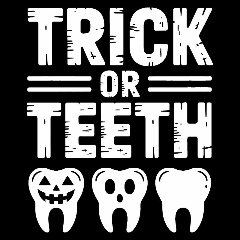 Trick oder Teeth Halloween-T-Shirt