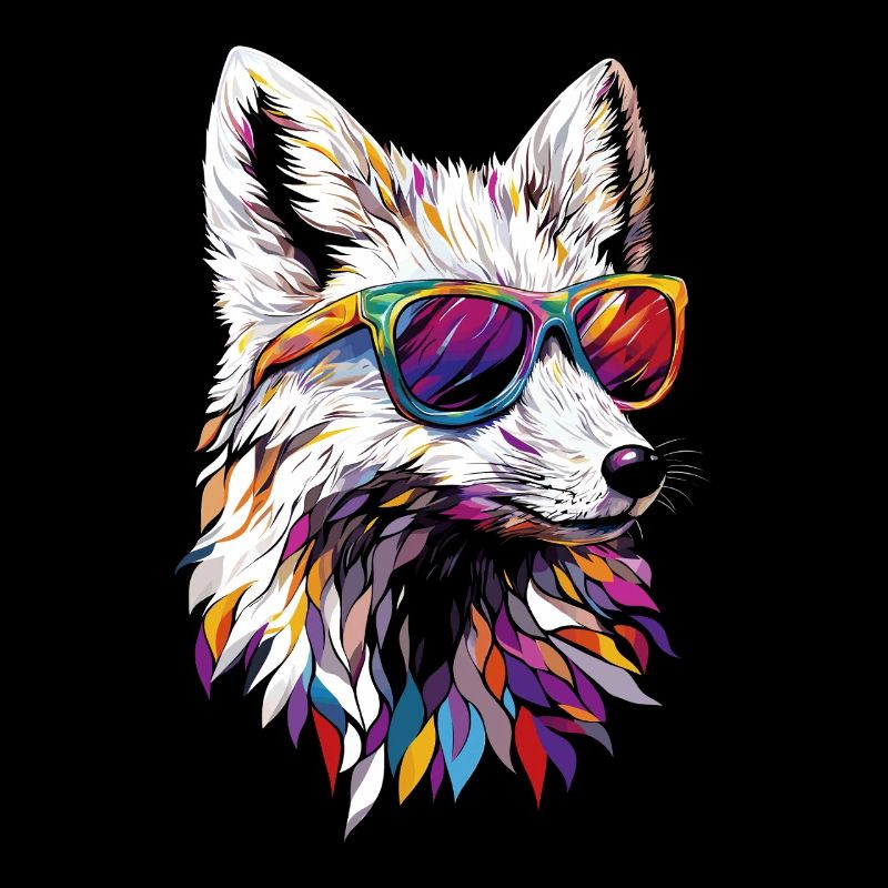 Polarfuchs Schneefuchs Eisfuchs Süßer Weißer Fuchs