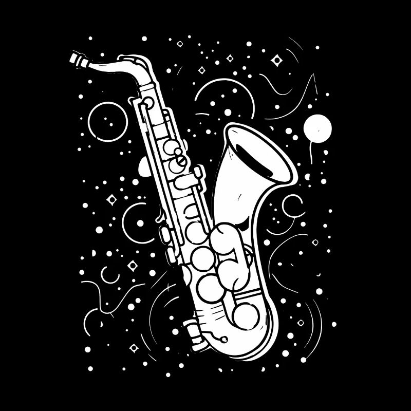 Saxophone Drawing