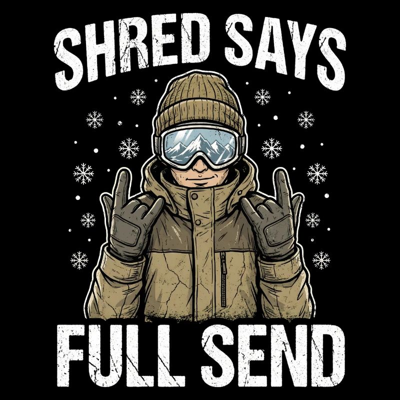 Shred Says Full Send Snow