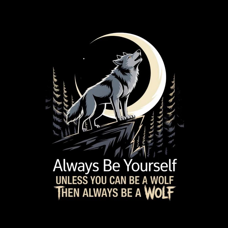 Sei immer du selbst, es sei denn, du kannst ein Wolf sein