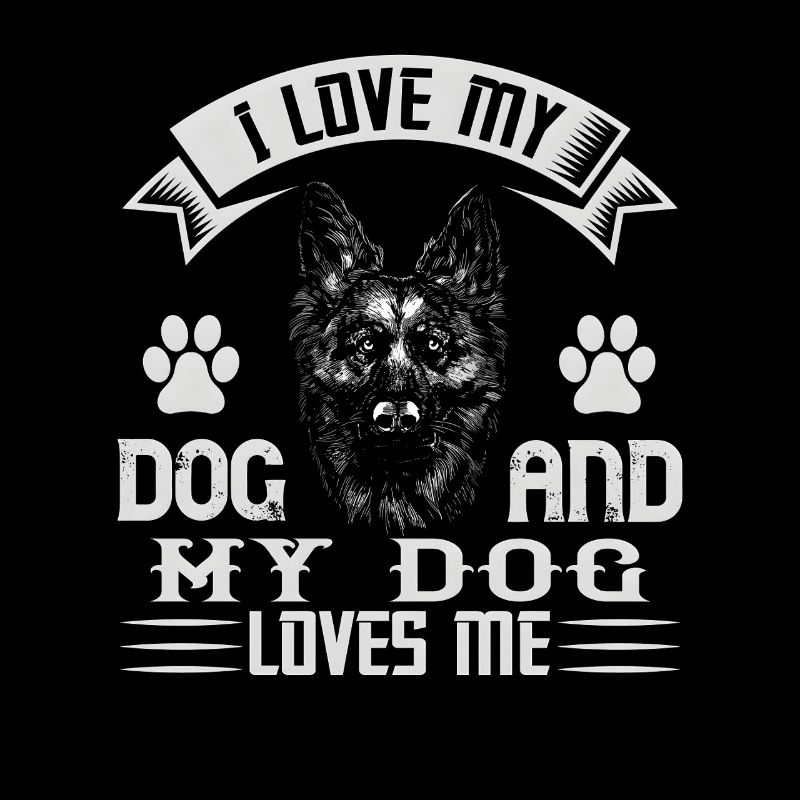 I Love My Dog – German Shepherd Design