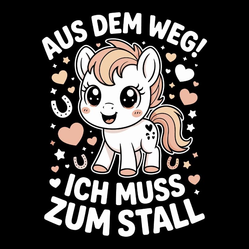 En s’écartant vers les chevaux des écuries