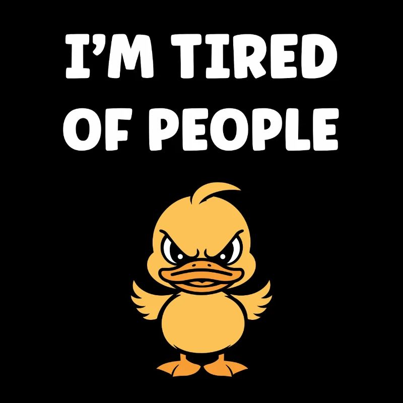 Marre des gens Canard grognon