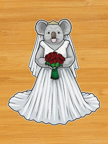 Koala Bridal Roses Wedding
