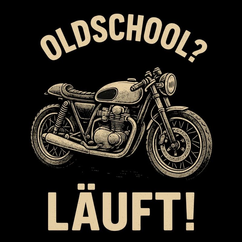 Moto à l’ancienne, motard rétro