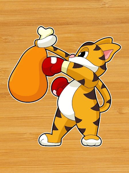Tiger Boxer Punching Bag Boxing