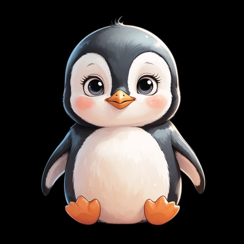 Kuschelpinguin Illustration