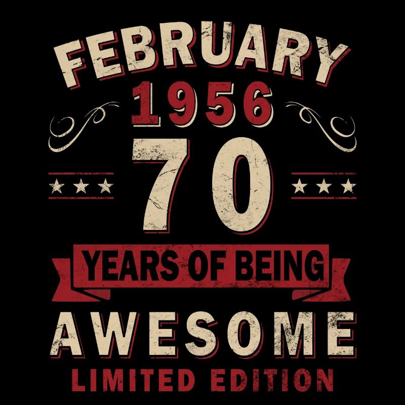 70e anniversaire – Année – février 1956