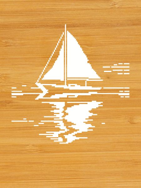Sailboat Pixel Graphic