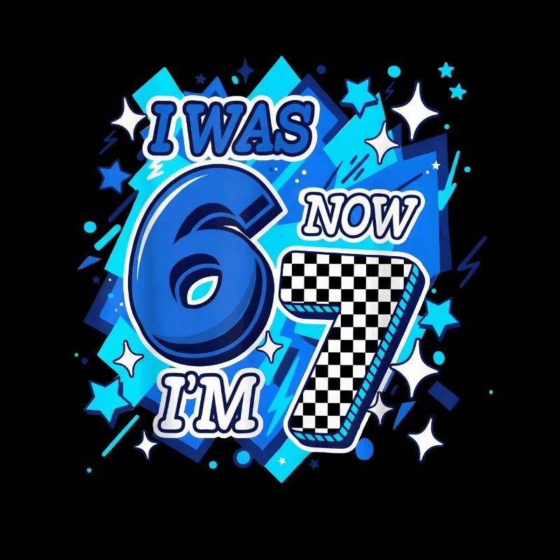 Six Seven Blue Checkered 67