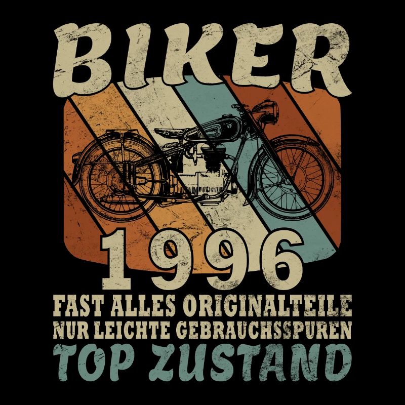 1996 Anniversary Motorcycle Biker Vintage