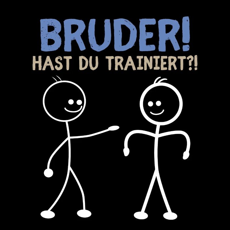 Strichmännchen HAST DU TRAINIERT LUSTIG