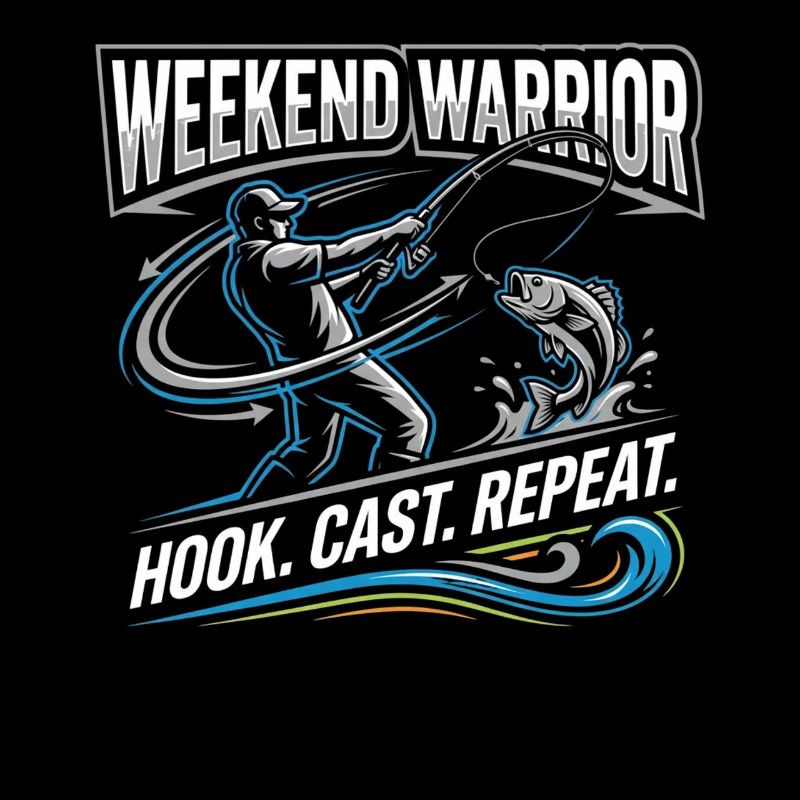 Pêcheur répété du Weekend Warrior Hook Cast